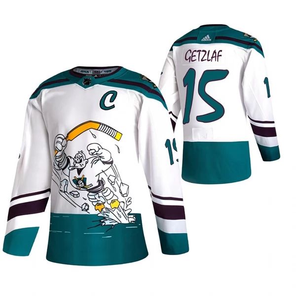 Anaheim Ducks Trikot Ryan Getzlaf 15 2022 Reverse Retro Weiß Authentic